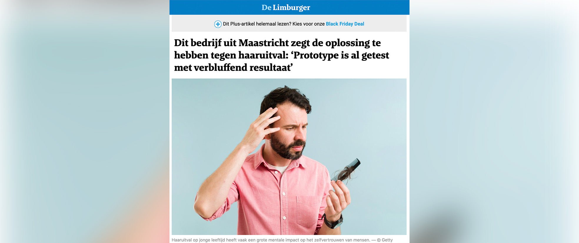 This Maastricht-based company says it has the solution to hair loss niostem